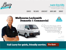 Tablet Screenshot of larrythelocksmith.com.au